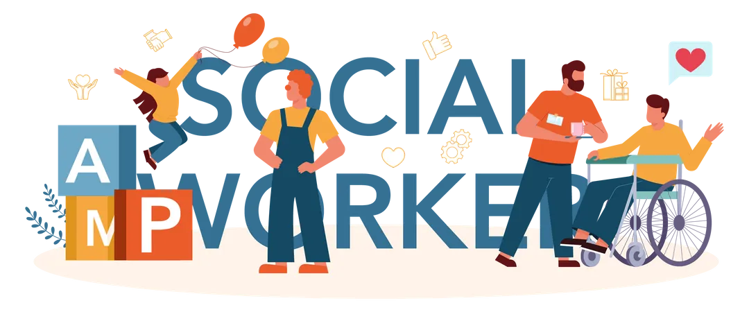 Social worker Illustration