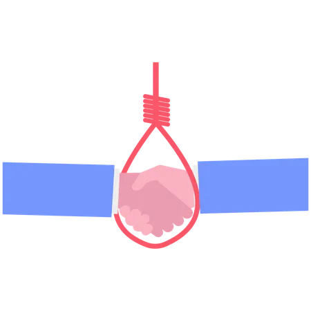 Sociedad comercial en peligro  Ilustración