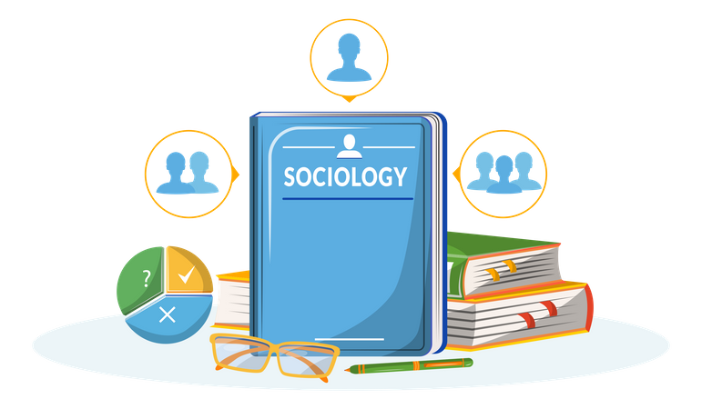 Sociology book Illustration