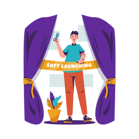Soft-Launch-Zeremonie  Illustration