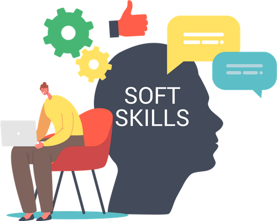 Soft Skills in Business  Illustration