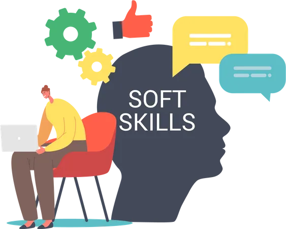 Soft Skills in Business  Illustration