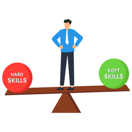 Soft Skills vs Hard Skills  Illustration