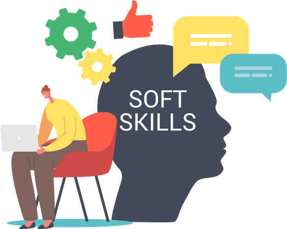 Soft Skills im Business  Illustration