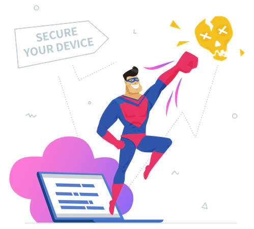 Software antivírus  Ilustração