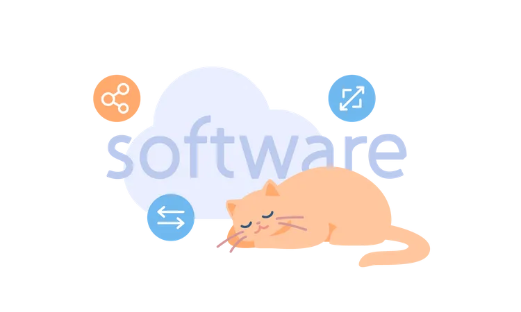 Software como servicio  Ilustración