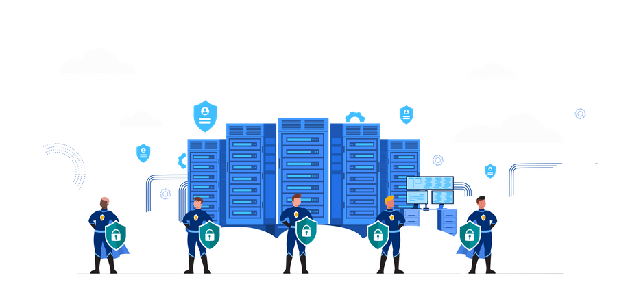 Software Data Security  Illustration