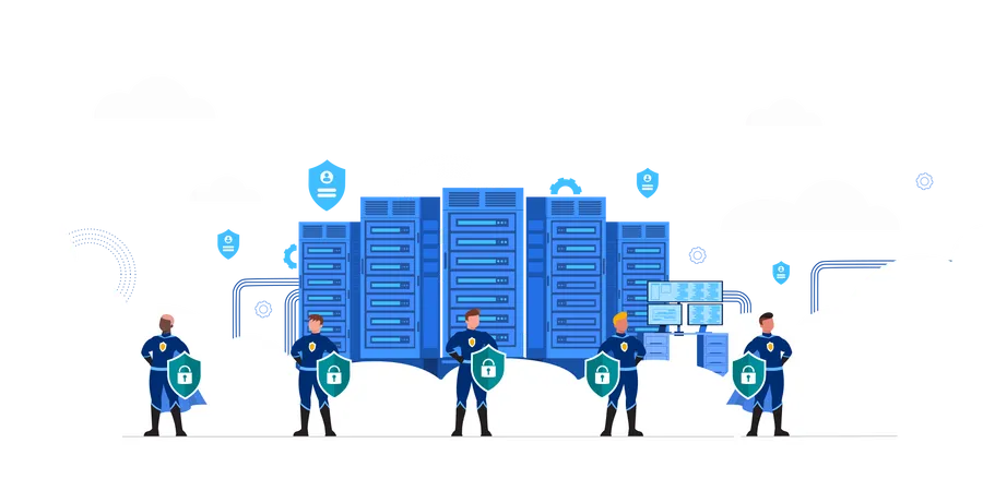 Software Data Security  Illustration