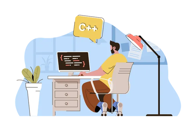 Software developer  Illustration