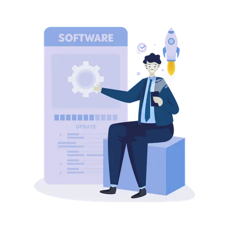 Software developer Illustration