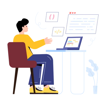 Software Developer  Illustration