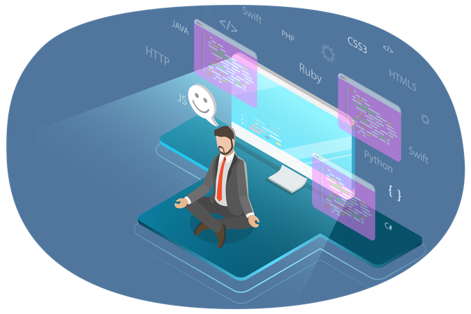 Software Developer  Illustration