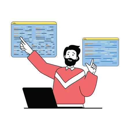 Software Developer  Illustration