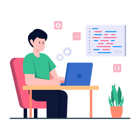 Software Developer  Illustration