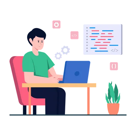 Software Developer  Illustration