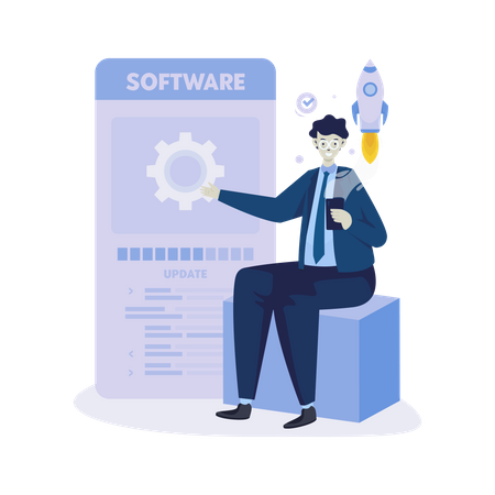 Software developer  Illustration