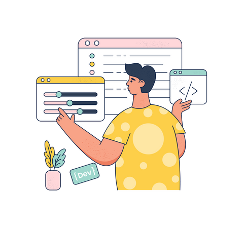 Software Developer  Illustration