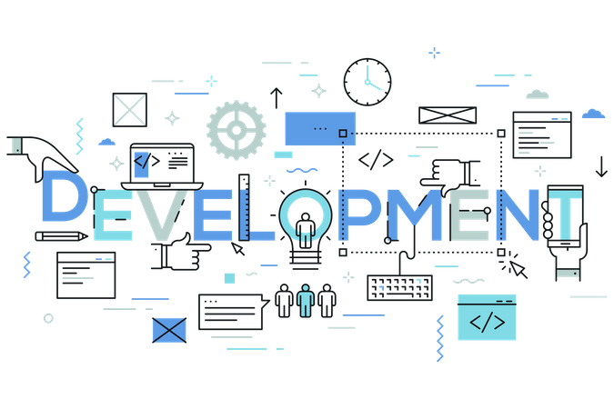Software development  Illustration
