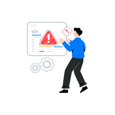 Software Error  Illustration