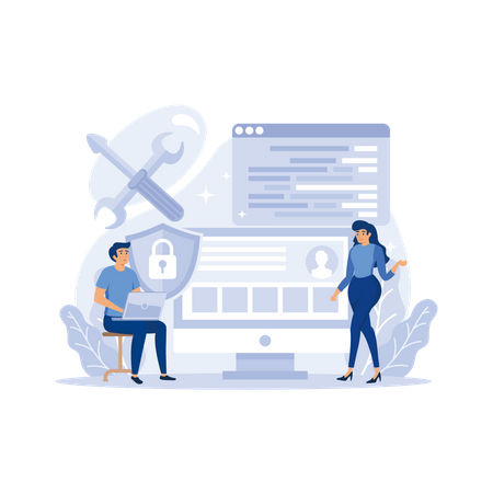 Software Tester  Illustration