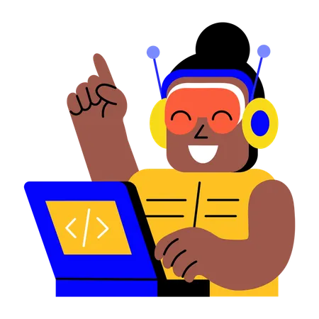 Software testing of robot performed  Illustration