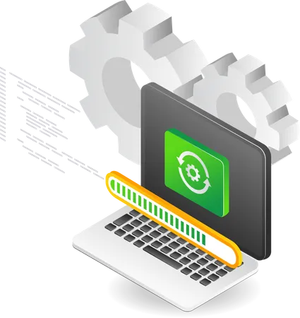 Software update  Illustration