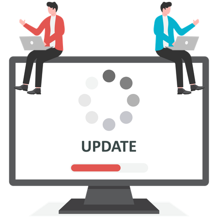 Software upgrade and installation program  Illustration