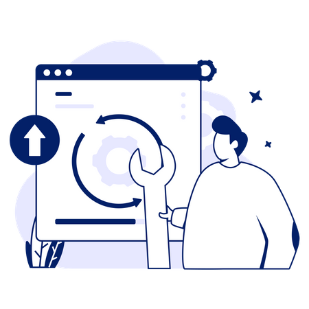 Software Upgrade  Illustration