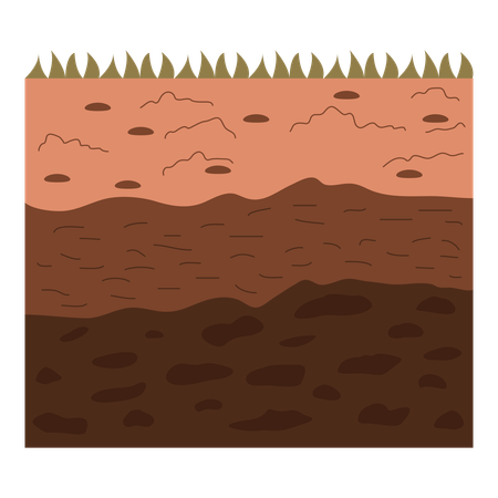 Soil layers  일러스트레이션
