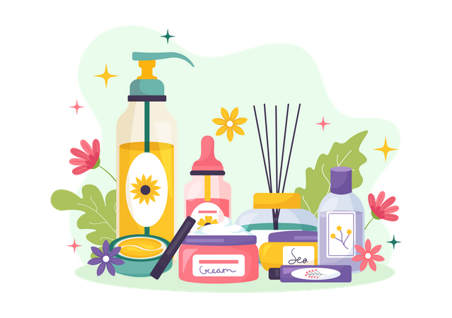 Soins naturels de la peau  Illustration