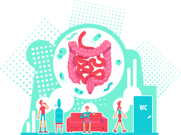 Soins de santé du système digestif  Illustration