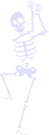 Soirée dansante squelette  Illustration