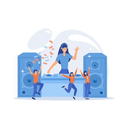 Soirée disco  Illustration