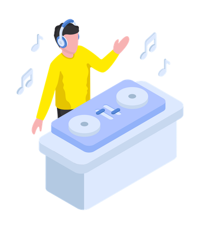 Soirée DJ  Illustration