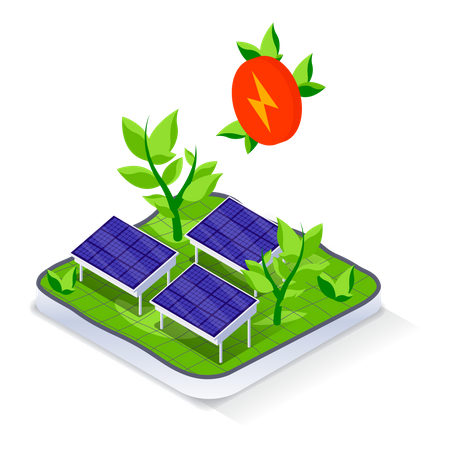 Solar energy Illustration