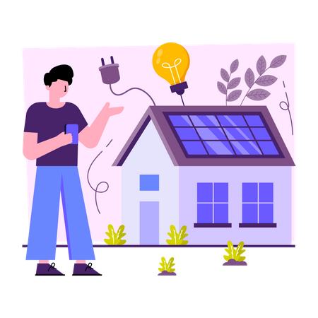Solar Energy  Illustration