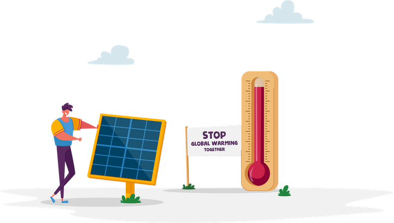 Solar Energy  Illustration