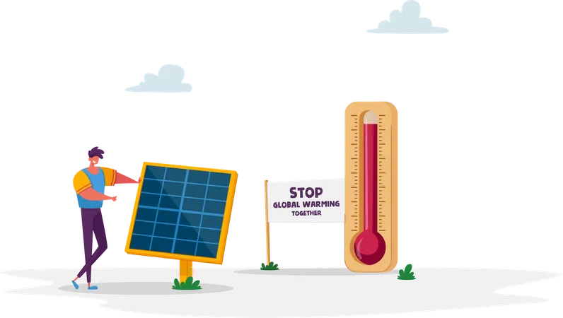 Solar Energy  Illustration