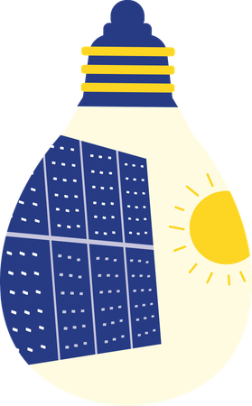 Solar energy  Illustration