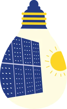 Solar energy  Illustration