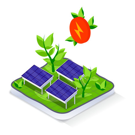 Solar energy  Illustration