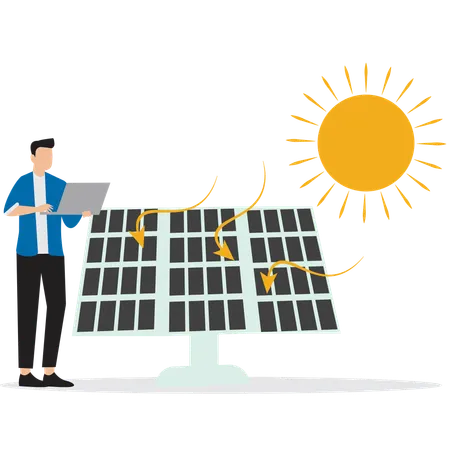 Solar Energy Panels  Illustration
