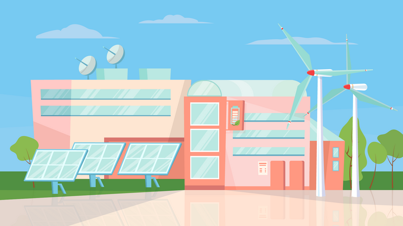 Solar Factory  Illustration