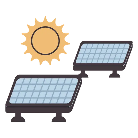 Solar Panel  일러스트레이션