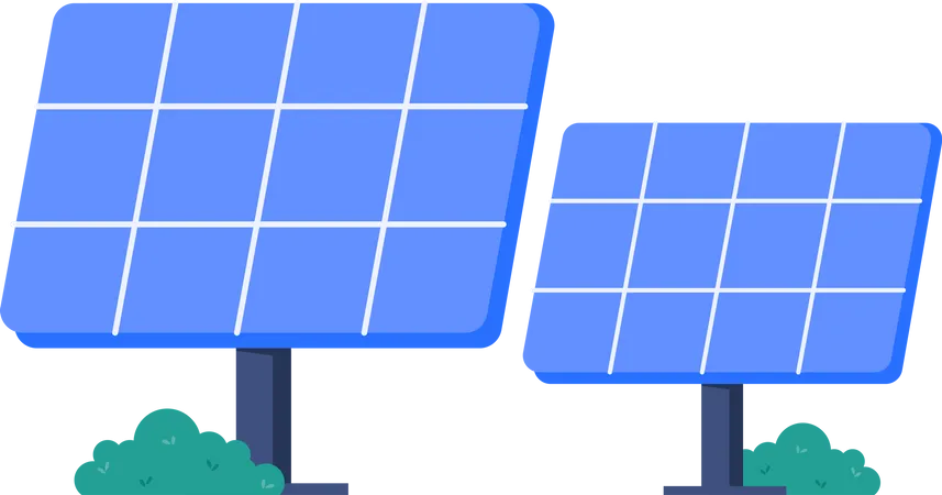 Solar panel for renewable energy  Illustration