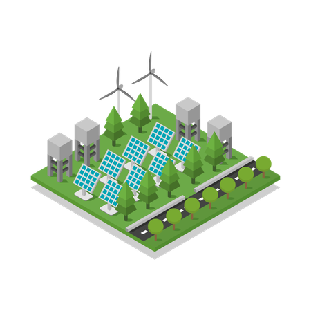 Solar Panel  Illustration