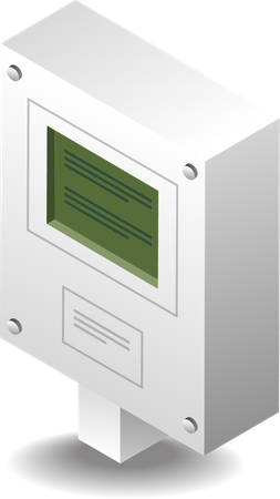 Solar panel technology electricity meter tool  Illustration