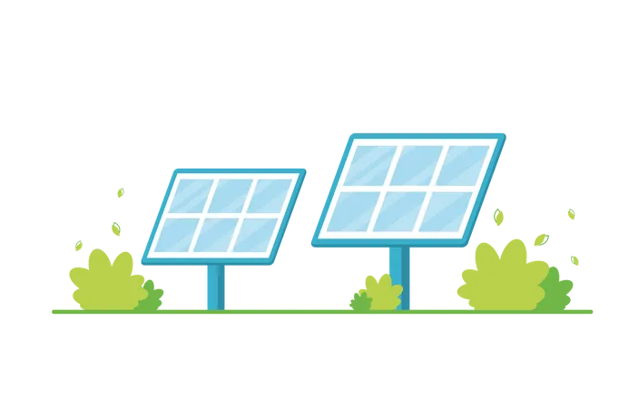 Solar panels Illustration