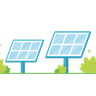 solar panels illustration