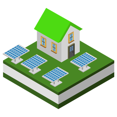 Solar Panels  Illustration